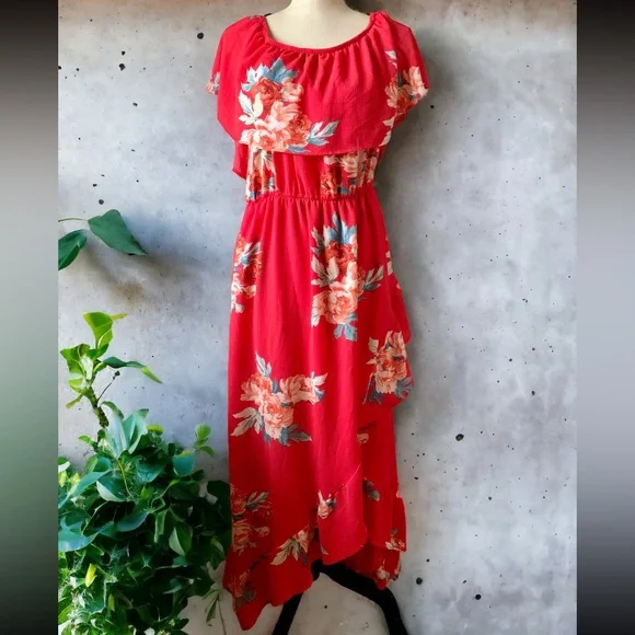 Mimi Chica Off the Shoulder Maxi Dress By Nordstrom 
Size XL - Picture 2 of 12